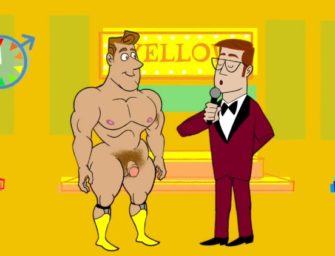 Cartoon Gay – Competição de fodas em programa ao vivo com machos