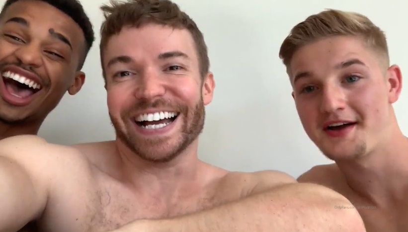 Gabriel Cross faz troca-troca com casal interracial amadorzão