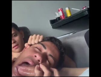 Jan Pereira engolindo a pica toda do Maicon